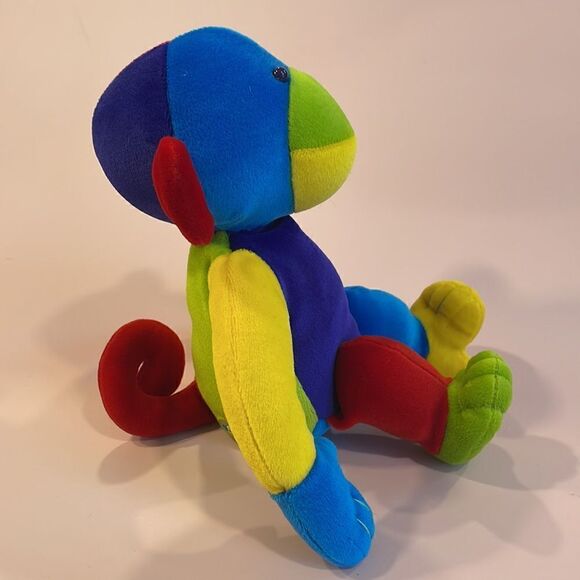 Yottoy Velveteen Monkey Soft Toy Colour Block Toy Excellent Used Condition 10” - Picture 2 of 8